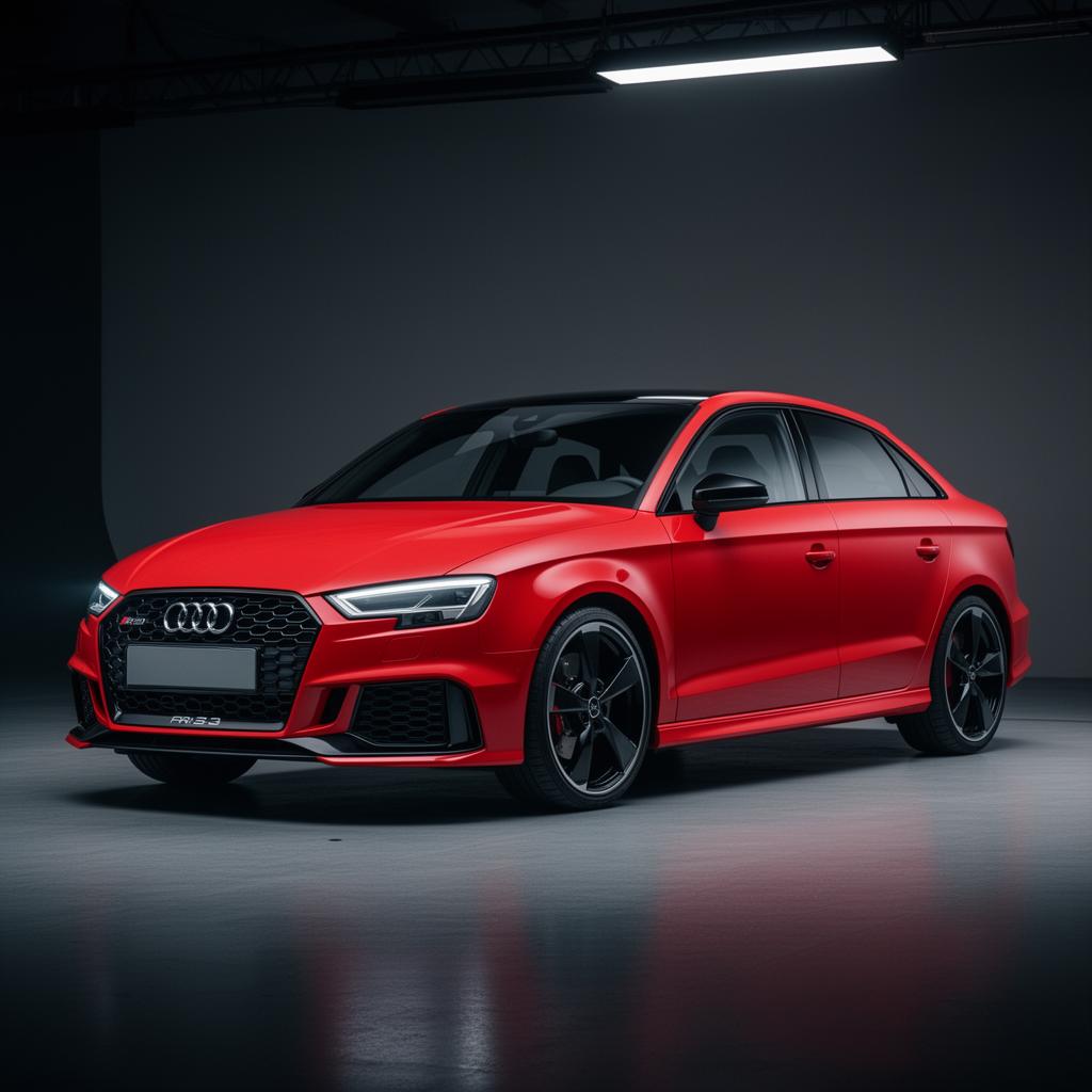 Blue Audi RS3
